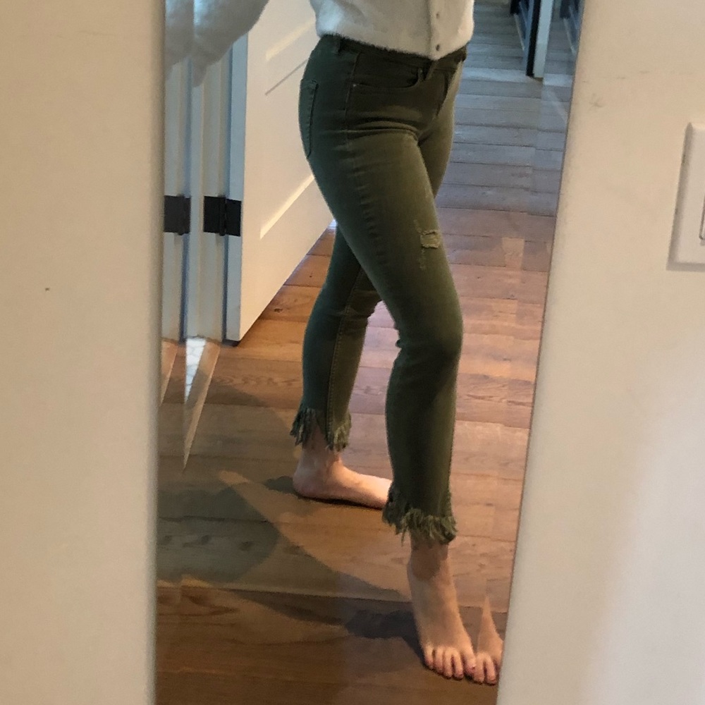 Free people olive jeans!!!